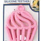 Itzy Ritzy Silicone Baby Teether - Bpa-Free Infant Teether With Easy-To-Hold Design & Textured Back Side To Massage & Soothe Sor