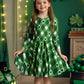 Cosland Girls St Patricks Day Dresses Kids Rhombus Outfits, Green, Small