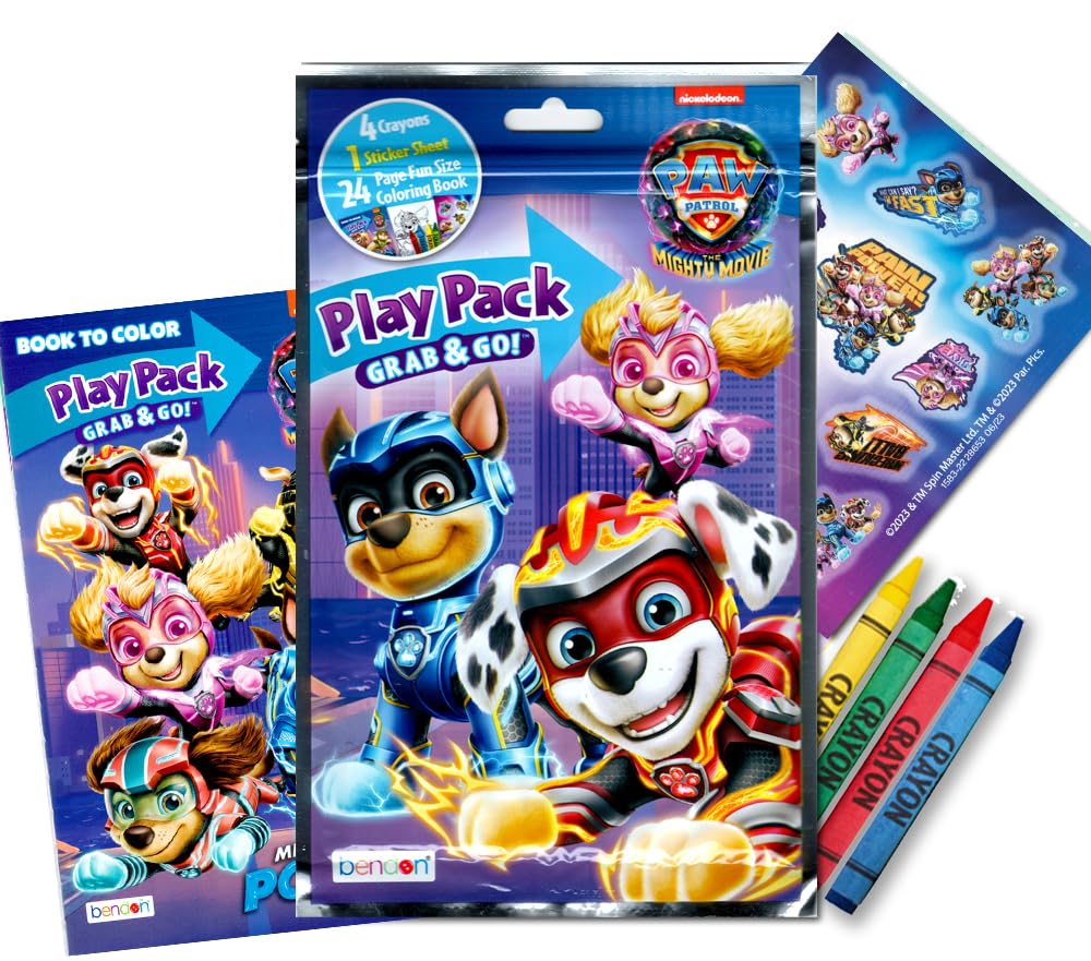 Paw Patrol Coloring Book and Sticker Activity Set for Kids - Bundle with Paw Patrol Book, Paw Patrol Imagine Ink, Paw Patrol Pla