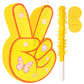 Waenerec Hippie Pinata With Pinata Stick & Hanging Loop Daisy Flower Pinata Mexican Pinata Game For Young Wild And Three Party Decorations Girl Groovy Birthday Party Decorations Supplies