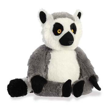 Aurora® Huggable Destination Nation™ Ring Tailed Lemur Stuffed Animal - Global Exploration - Learning Fun - Gray 11 Inches