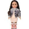 18 Inch Dolls with Soft Hair - Soft Body 18 inch Doll, Poseable Vinyl Arms & Legs, Dress Outfit - Cute 18 Doll Set for Girls