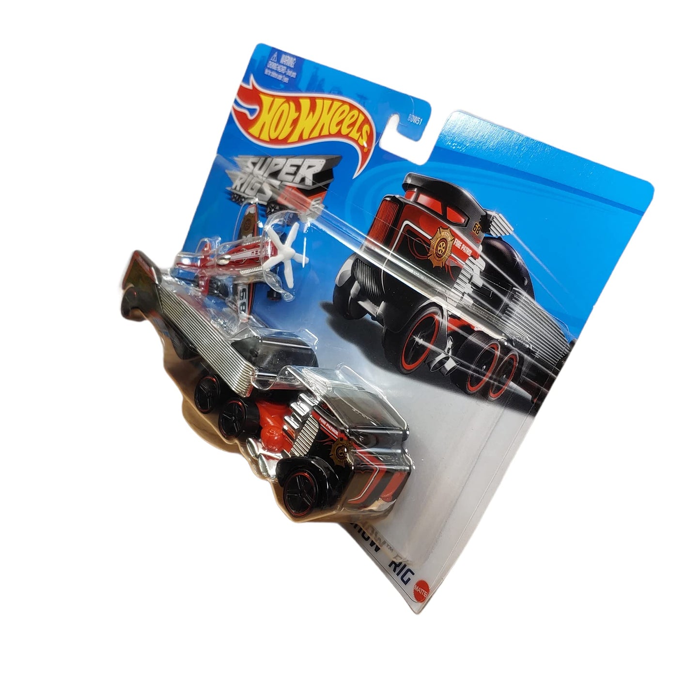 Diecast Hotwheels Super Rigs [Sky Show Rig] Detachable Trailer With Airplane Included