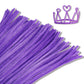 Giwrmu 100 Pieces Pipe Cleaners Chenille Stem, Light Purple Pipe Cleaners Craft, Fuzzy Sticks Craft Supplies, Colored Pipe Clean