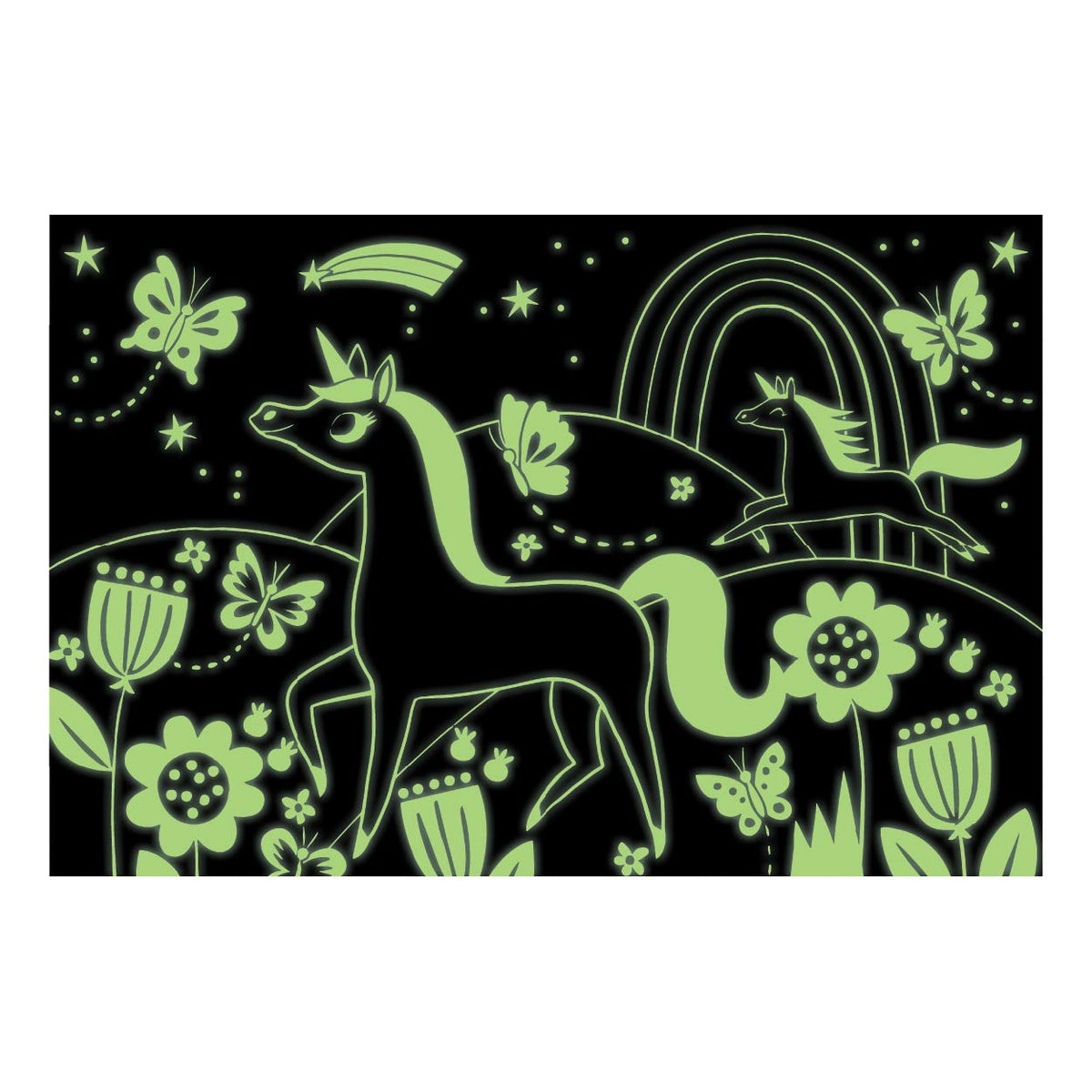Unicorn Life Glow In The Dark Puzzle - 100 Pieces