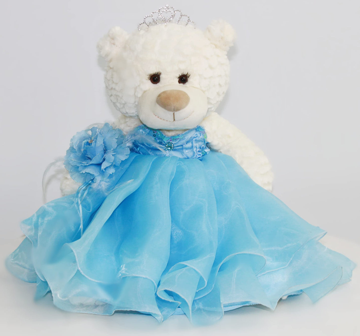 20' Quince Anos Quinceanera Last Doll Teddy Bear With Dress (Centerpiece) ~Babyl Blue~ B16831-4