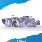 Real Planet Sea Life Plush - Arowana Realistic Soft Plush Stuffed Fish, Sealife Tropical Fish Animal Plush For Boys & Girls, (Arowana, 13') (16' Long)