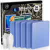 50 Count Card Sleeves Hard Plastic, 3''X4'' Baseball Card Protectors Hard Plastic For Baseball, Football And Game Cards