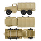 TimMee Plastic Army Men TRUCKS - Tan M34 Deuce and a Half Cargo Vehicles US Made