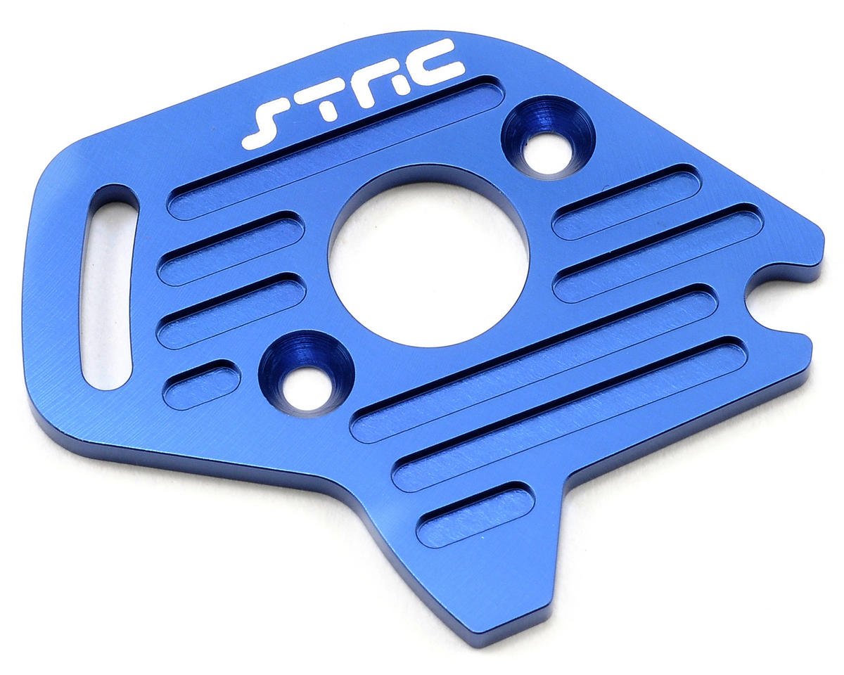 ST Racing Concepts ST6890B Aluminum Heatsink Finned Motor Plate for Slash 4 x 4, Blue