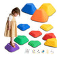 Gentle Monster Heart-Shaped Stepping Stones For Kids, 11 Pcs Non-Slip Balance River Stone, Toddler Sensory Stepping Stones For Promoting Toddler'S Balance & Coordination Skills Ages 3 4 5 6 7 8 Years