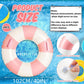2PCS Pool Floats for mature-themed Striped Swim Ring Pool Floaties Inflatable Swimming Pool Raft Party Water Summer Beach Lounger Float Party Supplies (120#Multi Stripe 2)