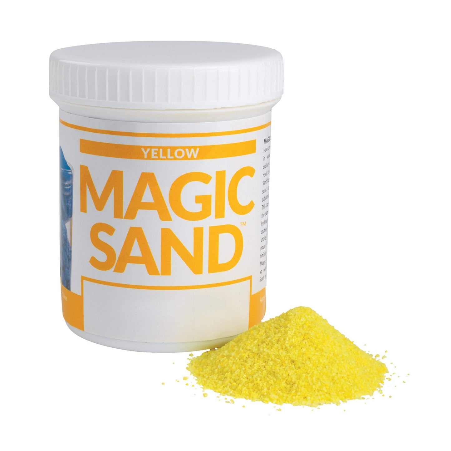 Steve Spangler Science Magic Sand, 227g, Yellow - Colored Play Sand That Never Gets Wet, Exciting STEM Activity, Learn and Teach