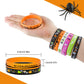 FEPITO 60Pcs Halloween Silicone Wristbands Halloween Party Goodie Bag Filler Trick or Treat Gifts, 6 Styles