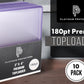 Platinum Protectors enhanced 180pt Toploaders Trading Card Protectors (50-Count) - Clear Hard Plastic Top Loader Sleeves for Thick Cards