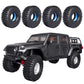 AllinRC 1.9 Crawler Tires and Dual Stage Foams Closed Cell Inner/Soft Outer Foam Inserts for RC Crawler Car Traxxas TRX4 TRX6 Ax