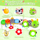 Vpkefla Infant Baby Toys 0 To 12 Months, Stuffed Animal Tummy Time Toys Sensory Toys With Crinkle, Rattles, Textures And Mirror
