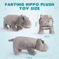 Hippo Plush Toy, Farting Plush Toy, Funny And Funny Animal Plush Toys, Lively Atmosphere Toys, Interesting Gifts For Kid And Col
