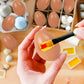 Wooden Easter Eggs,Boxed Wooden Dummy Eggs 6Pcs(Brown)