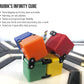 Rubik's Cube 3 Piece Gift Set | Squishy Cube, Infinity Cube, Spin Cublet | One Size, Red, Model 91400, Plastic