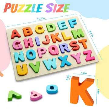 Wooden Puzzles for Toddlers  Number Shape Toddler Puzzles  Number Blocks Toys for Kids  Preschool Learning Educational  Toddler Learning Toys for Gift Set