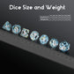 Unicorn DND Dice Set, DNDND 7PCS Cute Resin D&D Dice with Velvet Bag for Dungeons and Dragons Role Playing Games and Tabletop Ga