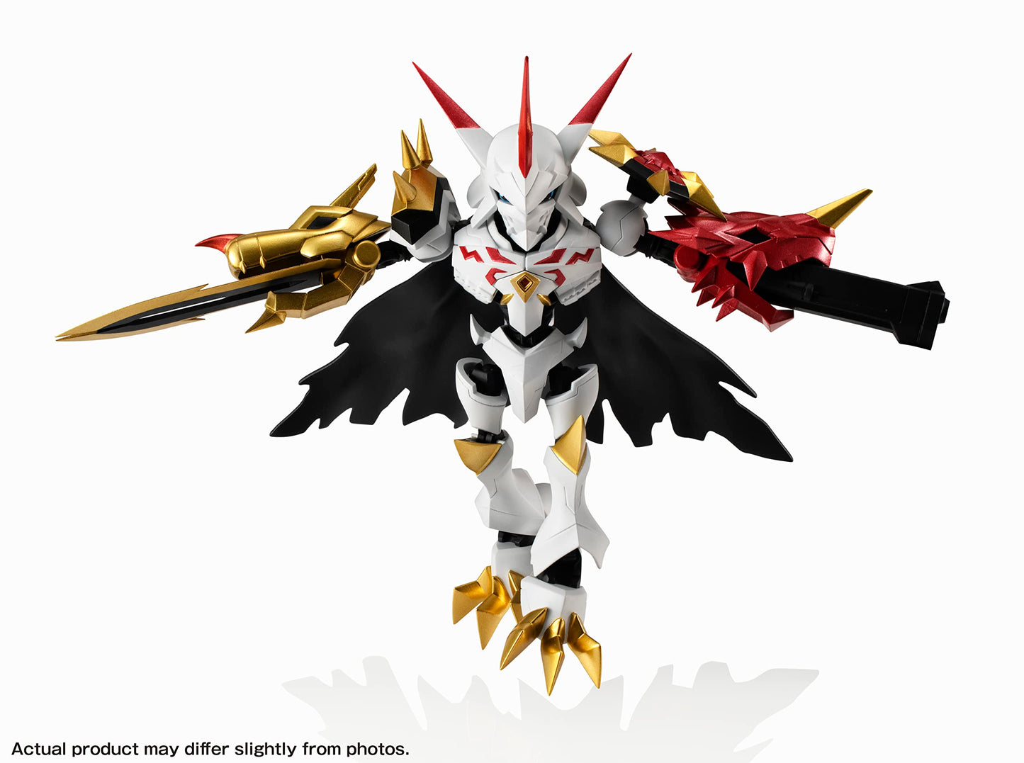 TAMASHII NATIONS Omegamon Alter-S Action Figure, 3.5" Silver and Black, PVC, Model BAS64992 - Digimon Adventure NXEDGE Style