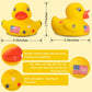 2.36 Inch Patriotic Rubber Ducks, Labor Day Red, White And Blue Stars Rubber Duckies For Fourth Of July Party Supplies, Classic