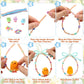 Soulchen 36 Set Easter Crafts Kits DIY Easter Chick Ornament with Colorful Pipe Cleaners Cute Beads for Spring Party Favors Art