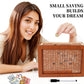 Savings Challenge Box, 10K Wooden Piggy Bank With Counter, Money Saving Box For Kids And Adults, Savings Goal Of $10000, Easy To
