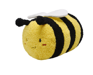 Yonlit Fuzzy Bumblebee Stuffed Animal With Smile Face And White Wings Super Cute Plush Bee Toy Excellent Gifts For Kids Or Honey