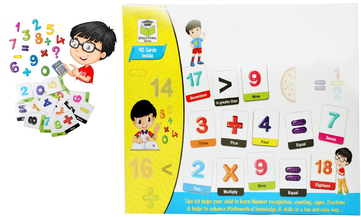 Glan Numbers 1 To 10 Flash Cards For Kids Toddlers Early Learning Math With Cards For Preschool Brain Development Study Material