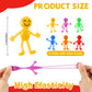 Tatuo 30 Pack Valentine Day Cards and Bendable Figures Set Valentines Greeting Cards Gifts for Prize Exchange Gift Party Favor