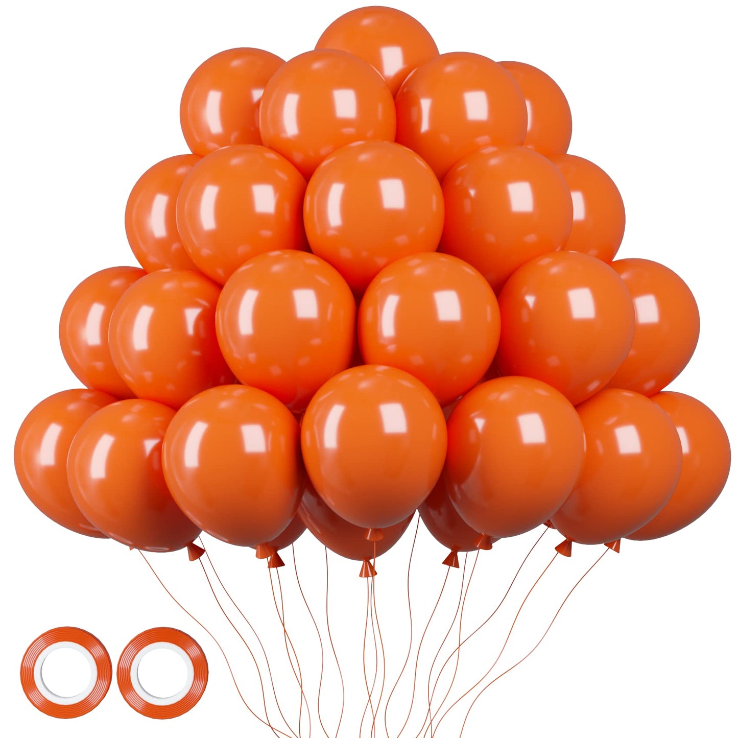 Voircoloria 105Pcs Orange Balloons 12Inch Party Latex Balloons For Boys Girls Birthday Baby Shower Gender Reveal Wedding Sunflow
