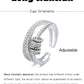 To My Daughter Ring Fidget Ring For Women Gifts For Christmas Daughter Gift From Mom Anxiety Worry Ring Adjustable Open Ring Multi-Layered Spinner Rings For Relief Stocking Stuffers