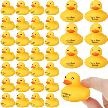 Leitee Rubber Ducks For Ducking You'Ve Been Ducked Mini Bulk Yellow Rubber Duckies For Bath Toys Birthday Game Pool Party Favors