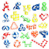 Ganowo 24 Pack Fidget Snake Cube  Mini Twist Puzzle Party Bag Fillers Bulk Toys for Kids Teens Birthday Stocking Stuffers Party Favors Supplies Goodie Bags Fillers  Random Colors