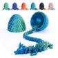 Mydethun 3D Printed Dragon 3D Printed Toy Egg with Dragon Inside  Fidget Toys for mature-themeds  Articulated Surprise Toys for Kids  Office Desk Decor  Fidgets for Kids (Azuron Sky Blue)  12