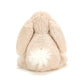 Jellycat Smudge Rabbit Plush Toy, Medium 9.5", Beige Polyester Stuffed Animal - Classic Children's Gift