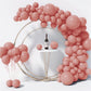 130Pcs Dusty Pink Balloons Different Sizes 18'' 12'' 10'' 5'' Balloon Garland Arch Kit Perfect For Birthday Party, Graduation, B