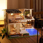 Spilay Dollhouse Miniature DIY Kit, 1:24 Scale Wooden Craft with Music Box, 11.41x9.25x9.45 IN, Elegant Quiet Design