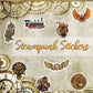 Steampunk Stickers For Laptop Steampunk Stickers For Water Bottles Waterproof Antique Steampunk Stickers Pack (75 Pcs)