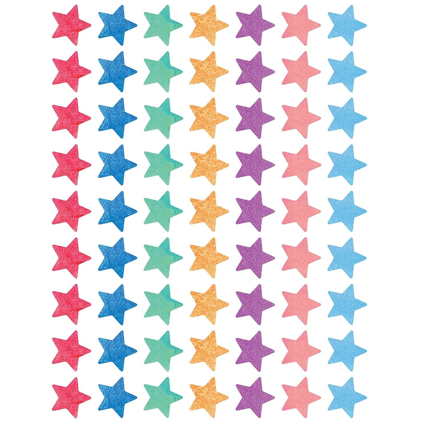 Watercolor Stars Mini Stickers, 378 Per Pack, 12 Packs