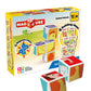 Geomag Magicube Animal Friends 4-Piece Magnetic Stacking Cubes Building Set, Toddlers & Kids Ages 1.5+, Stem Educational Toy, Swiss-Made, Creativity, Imagination, Learning, 6 Adorable Building Ideas