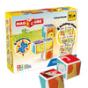Geomag Magicube Animal Friends 4-Piece Magnetic Stacking Cubes Building Set, Toddlers & Kids Ages 1.5+, Stem Educational Toy, Swiss-Made, Creativity, Imagination, Learning, 6 Adorable Building Ideas