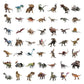 100Pcs Jurassic Dinosaur Stickers For Kids Waterproof Vinyl Dino Stickers For Waterbottle Scrapbook Laptop Skateboard Computer Stickers For Boys Girls