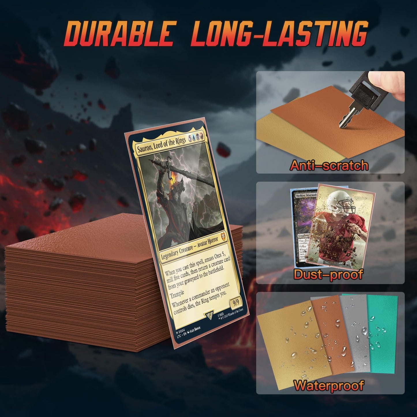 1200ct Matte Card Sleeves - enhanced Card Protectors for Trading Cards  MTG  TCG Magic  and Collectible Card Games - Soft Touch Finish for Smooth Shuffling and Handling