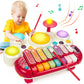 Marstone Baby Toys For 1 Year Old Birthday Gift, 5 In 1 Musical Toys For Toddler 1-2 With Piano, Xylophone, Whack A Mole, Drum S