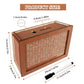Generic Cash Vault Wooden Savings Box, Wooden Money Saving Box, Piggy Bank For Adults, Coin Counter Money Box With Money Target And Numbers, With Pen (10000$), Brown