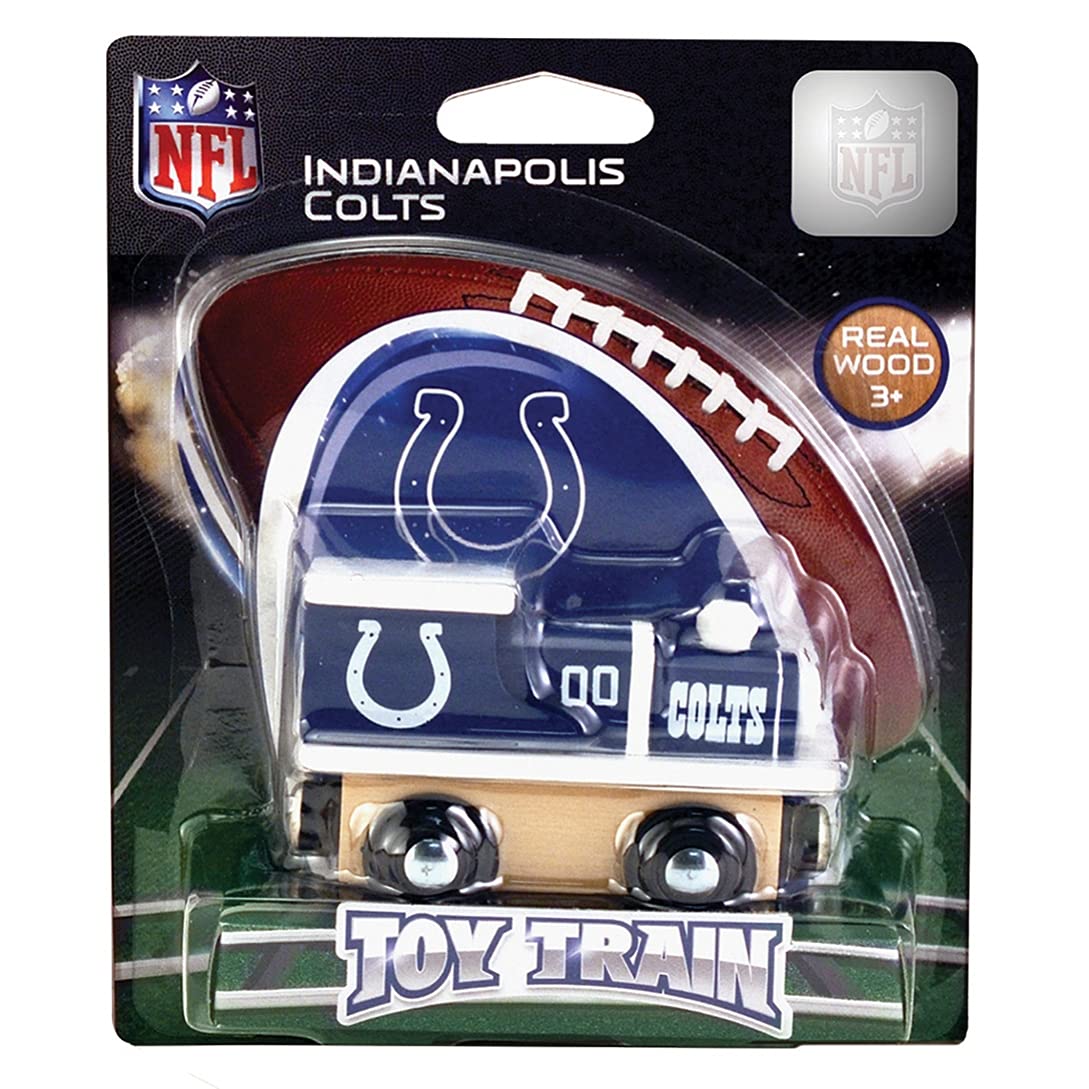 Masterpieces Nfl Indianapolis Colts Real Wood Toy Train, For Ages 3+
